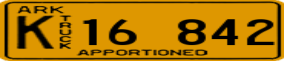 Trailer License Plate